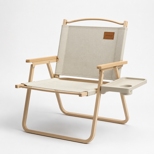 Custom Logo Minimalist Folding Outdoor Chair – Portable Camping & Picnic Seat