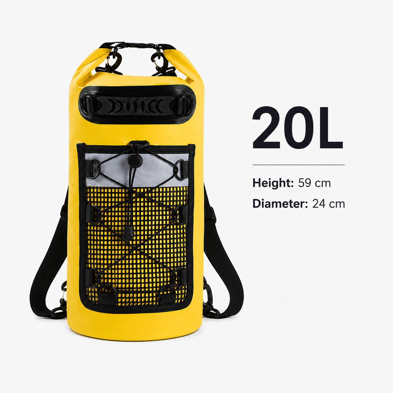 Personalized Waterproof Adventure Dry Bag – Custom Name Roll Top Backpack for Water Sports & Outdoor Travel