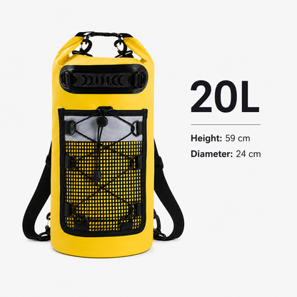 Personalized Waterproof Adventure Dry Bag – Custom Name Roll Top Backpack for Water Sports & Outdoor Travel