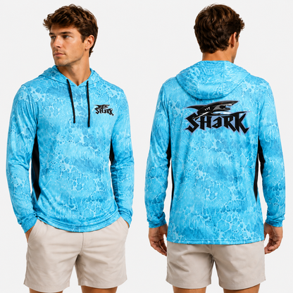 Custom Long Sleeve UPF 50+ Fishing Hoodie – Lightweight, Breathable, Quick Dry & Windproof Outdoor Shirt