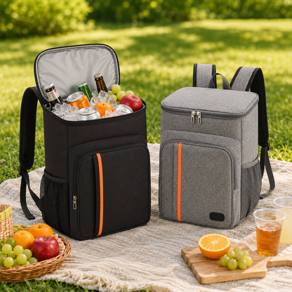 Personalized Insulated Backpack Cooler – Waterproof Portable Picnic Cooler Bag with Custom Logo, Large Capacity for Camping, Hiking & Outdoor Travel