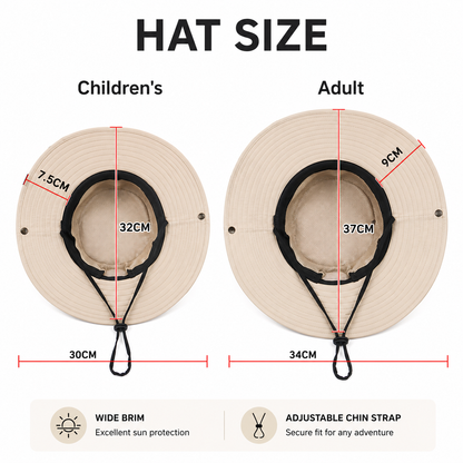 Women's Outdoor Adventure Hat – Custom Name & Logo Sun Hat for Fishing, Hiking, SUP & Travel
