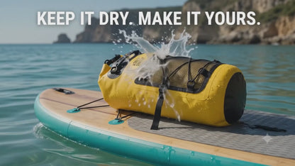 Personalized Waterproof Adventure Dry Bag – Custom Name Roll Top Backpack for Water Sports & Outdoor Travel