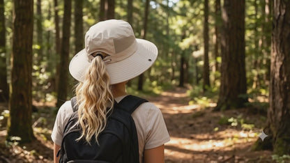 Women's Outdoor Adventure Hat – Custom Name & Logo Sun Hat for Fishing, Hiking, SUP & Travel